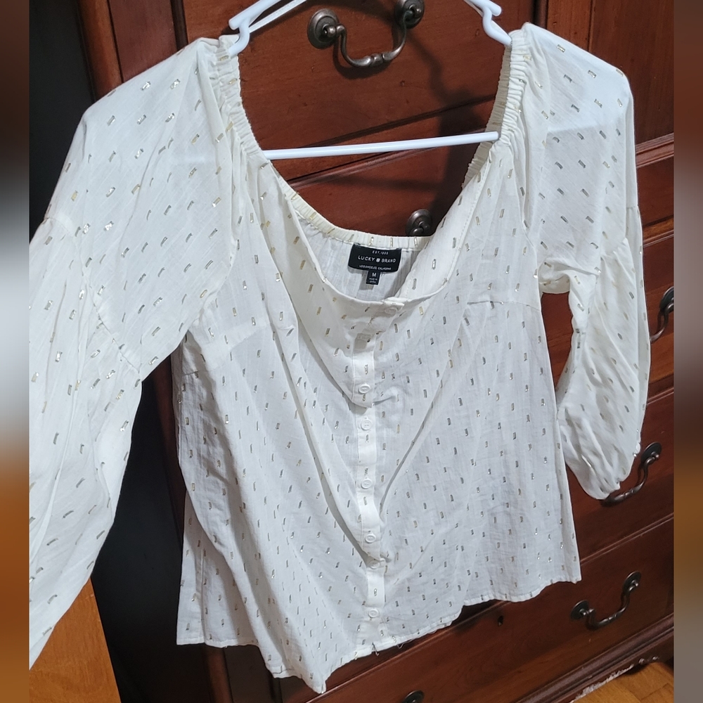 Lucky Brand Off the Shoulder Top